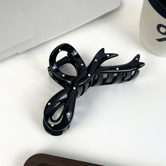 Women's Plastic Resin Handmade Simple Polkadot Hair Grip Hairpin