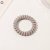 Women's Plastic Resin Handmade Telephone Line Hair Band High Elastic Hair Rope