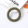 Women's Plastic Resin Handmade Telephone Line Hair Band High Elastic Hair Rope