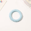 Women's Plastic Resin Handmade Telephone Line Hair Band High Elastic Hair Rope