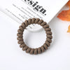 Women's Plastic Resin Handmade Telephone Line Hair Band High Elastic Hair Rope