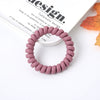 Women's Plastic Resin Handmade Telephone Line Hair Band High Elastic Hair Rope