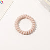 Women's Plastic Resin Handmade Telephone Line Hair Band High Elastic Hair Rope