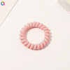 Women's Plastic Resin Handmade Telephone Line Hair Band High Elastic Hair Rope