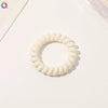 Women's Plastic Resin Handmade Telephone Line Hair Band High Elastic Hair Rope