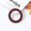 Women's Plastic Resin Handmade Telephone Line Hair Band High Elastic Hair Rope