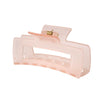 Women's Plastic Resin Macaron Shape Hair Claw Clip With Baking Paint And Jelly Frosted Effect For Summer