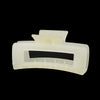 Women's Plastic Resin Macaron Shape Hair Claw Clip With Baking Paint And Jelly Frosted Effect For Summer