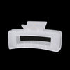 Women's Plastic Resin Macaron Shape Hair Claw Clip With Baking Paint And Jelly Frosted Effect For Summer