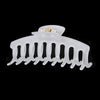 Women's Plastic Resin Macaron Shape Hair Claw Clip With Baking Paint And Jelly Frosted Effect For Summer