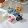 Women's Plastic Resin Morandi Color Inkjet Wave Shark Clip Headwear With Baking Paint And Highend Geometric Style