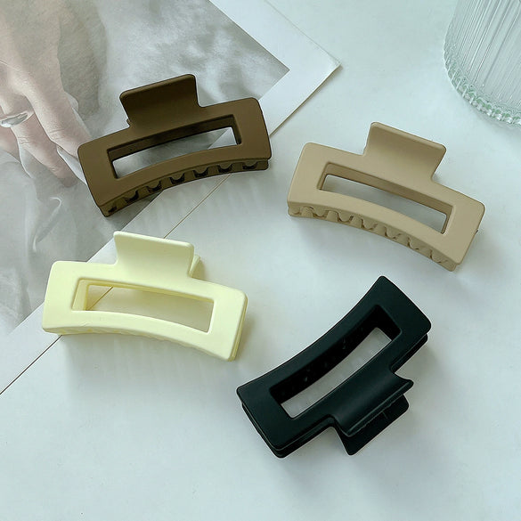 Women's Plastic Resin Shark Clip Handmade Simple Geometric Hairpin