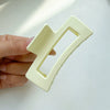 Women's Plastic Resin Shark Clip Handmade Simple Geometric Hairpin