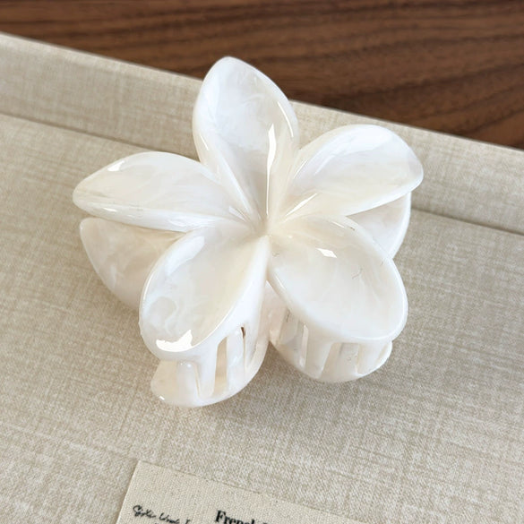 Women's Plastic Resin Starfish Egg Flower Baking Paint Gripper Hair Clip