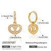 Women's Plated Stainless Steel Jewelry Set With Titanium Steel Pendant Heartshaped Pig And Bear Motifs Necklace Earrings Bracelet And Ring