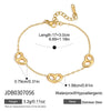 Women's Plated Stainless Steel Jewelry Set With Titanium Steel Pendant Heartshaped Pig And Bear Motifs Necklace Earrings Bracelet And Ring