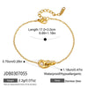 Women's Plated Stainless Steel Jewelry Set With Titanium Steel Pendant Heartshaped Pig And Bear Motifs Necklace Earrings Bracelet And Ring