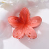 Women's Plumeria Flower Claw Clip Hair Accessory Simple Style Electroplating Technology