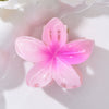 Women's Plumeria Flower Claw Clip Hair Accessory Simple Style Electroplating Technology
