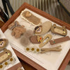 Women's Plush Cloth Handmade Fashion Ol Style Side Clip Hairpin