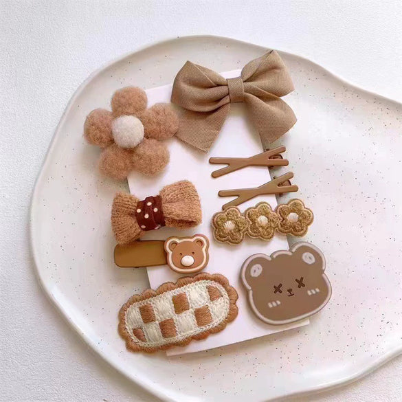 Women's Plush Fabric Handmade Side Bangs Hairpin