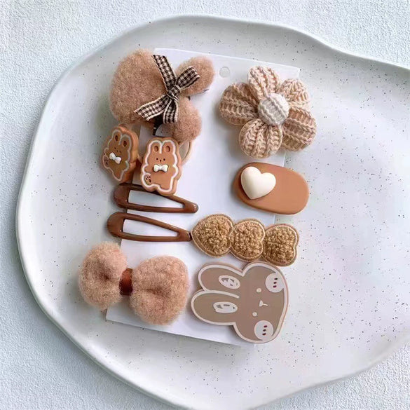 Women's Plush Fabric Handmade Side Bangs Hairpin
