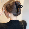 Women's Plush Handmade Hair Claw Clip With Letter Embroidery