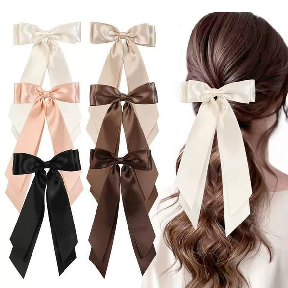 Women's Polyester Handmade Bow Hair Clips