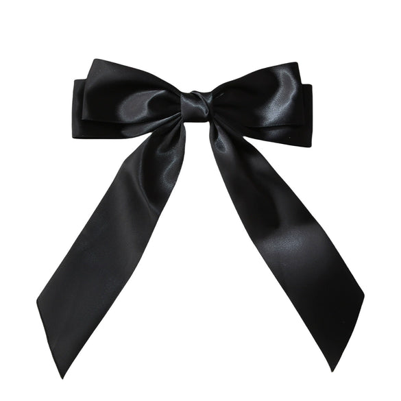 Women's Polyester Handmade Ribbon Bow Spring Clip Hairpin Hair Accessories