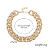 Women's Punk Style Acrylic Plastic Resin Necklace With Ushape Geometric Pattern And Electroplating Treatment