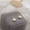 Women's Punk Trendy Slimming Street Fashion Geometric Pearl Cat Claw Earrings With Gold Electroplating