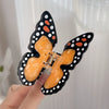 Women's Pvc Simulated Bee Butterfly Hair Clip Baking Paint Style