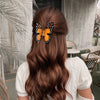 Women's Pvc Simulated Bee Butterfly Hair Clip Baking Paint Style