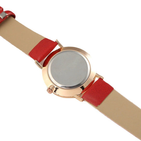 Women's Quartz Watch Alloy Case Imitation Leather Strap Round Dial Leisure Style