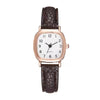 Women's Quartz Watch Alloy Case Imitation Leather Strap Square Dial Fashion Style