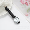 Women's Quartz Watch Alloy Case Imitation Leather Strap Stainless Steel Buckle Round Dial Leisure Style