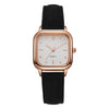 Women's Quartz Watch Alloy Case Pu Strap Squareshaped Reengraved Casual Style