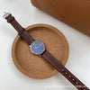 Women's Quartz Watch Alloy Case Simple Elegant Style Coffee Band