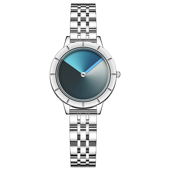 Women's Quartz Watch Alloy Case Stainless Steel Band Round Dial Fashionable Design