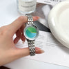 Women's Quartz Watch Alloy Case Stainless Steel Band Round Dial Fashionable Design