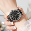Women's Quartz Watch Alloy Case Stainless Steel Buckle Pu Strap Round Dial Sapphire Crystal Glass Mirror