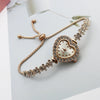 Women's Quartz Watch Alloy Stainless Steel Heart Shape Retro Leisure Style