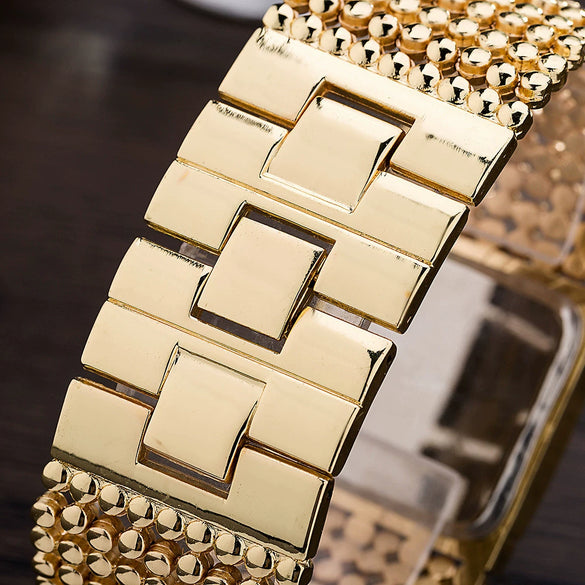 Women's Quartz Watch Alloy Stainless Steel Rectangle Casual Style