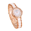 Women's Quartz Watch Lace Diamond Round Alloy Stainless Steel Ordinary Glass Mirror Fashionable