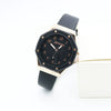 Women's Quartz Watch Leather Pu Alloy Mineral Strengthened Glass Mirror Rhombus Dial Leisure Style