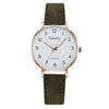 Women's Quartz Watch Set Canvas Strap Alloy Case Round Dial Leisure Style