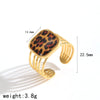 Women's Resin Jewelry Set With Geometric Bracelet Ring And Amber Colored Earrings Electroplated Ins Style Accessories