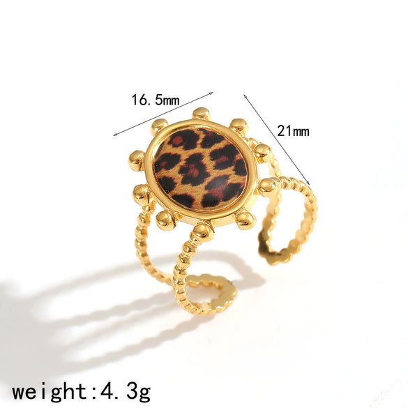 Women's Resin Jewelry Set With Geometric Bracelet Ring And Amber Colored Earrings Electroplated Ins Style Accessories