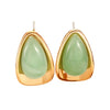 Women's Resin Oil Drop Earrings With Electroplating Simple Design