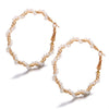 Women's Retro Artificial Pearl Earrings With Simple Letter Pattern And Creative Pendant Design